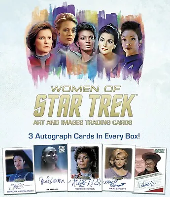 2021 Women Of Star Trek Factory Sealed 24 Pack Box With 3 Autographed Cards • $79.50