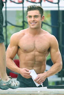 Zac Efron Smiling Shirtless 8x10 Picture Celebrity Print • $3.98