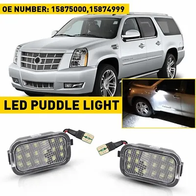 LED Side Mirror Puddle Lights For 03-06 Escalade Silverado Sierra Suburban Tahoe • $18.79