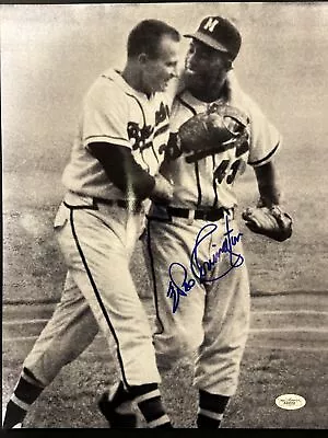 Wes Covington (D) 1957 Milwaukee Braves WS Champs Signed Auto 11x14 Photo ~ JSA • $9.95