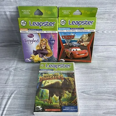 3 X LeapFrog Leapster/Leapster 2 Educational Kids Games - Titles In Description • £14.95