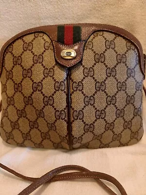 Gucci VINTAGE Sherry Line Shoulder Bag Canvas • $300