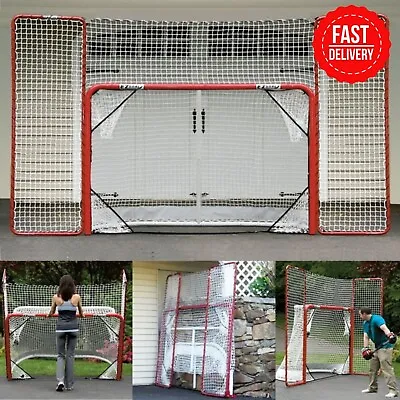 EZgoal Hockey Folding Goal With Backstop And 4 Targets Net • $135.64