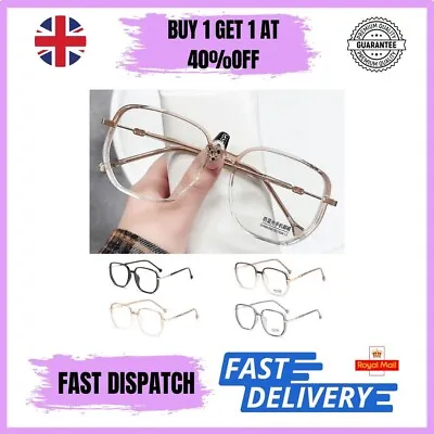 Anti Blue Light Reading Glasses +1.0-4.0 Womens Ladies Bling Computer Oversized • £6.49