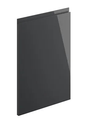 Anthracite Gloss Kitchen Doors Cupboard Designer J Handleless 22mm MDF Modern • £14.49