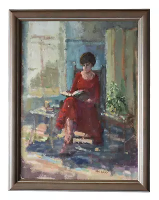 Eric Ward Original Oil Painting Portrait Of A Woman St Ives Artist Cornish Art • £299