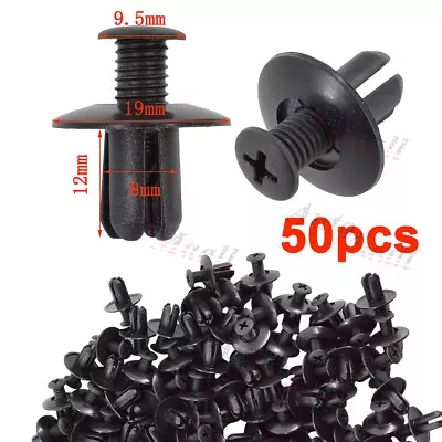 50x Nylon Front Bumper Fender Body Mouldings Clips Rivet Retainer For Mazda 3 6 • $6.65