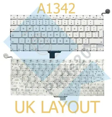 For Apple Macbook A1342 13  2009 2010 Keyboard UK Layout With Power Button White • $14.28