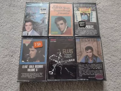 6 ELVIS PRESLEY CASSETTES Sealed COUNTRY In Person GOLD For Everybody THOU ART • $9.99