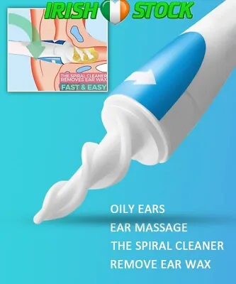 Ear Cleaner Ear Wax Removal Remover Cleaning Q-Grips Tool Kit Spiral Tip Picker • £8.70