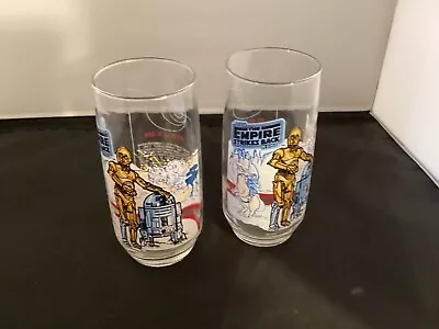 Vtg 1980 Coca Cola Burger King Star Wars C-3PO R2-D2 Drinking Glass Tumbler 6  • $12