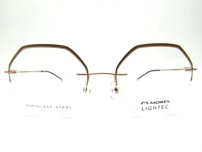Morel Lightec 30217L Gold 51 X 17 140 Mm Drill Mount Rimless Eyeglass Frame* • $79.95