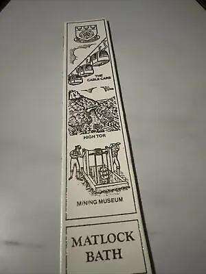 Leather Bookmark Matlock Bath • £1.65