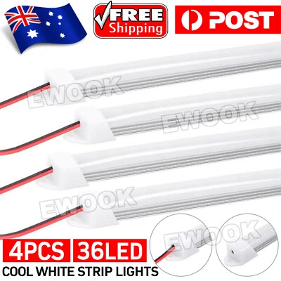 $15.85 • Buy 4x LED Strip Lights Bar Car 12V Caravan Boat Fishing Camping Light Interior Lamp