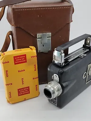 Vintage Kodak Magazine Cine 16mm Movie Camera W/case Yellow Lens NIP Cartridge • $55