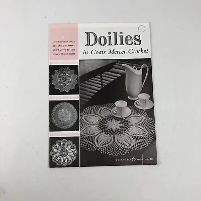 Doilies In Coats Mercer Crochet Book No 525 K1344 • £3.99