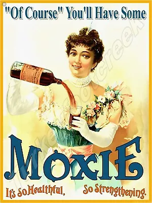 Moxie Beverage Metal Sign 3 Sizes To Choose From • $14.99