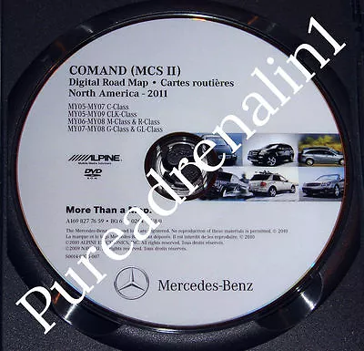 2007 Mercedes Benz G G500 G55 Amg Navigation Mcsii Road Map Cd Disc Dvd 2011 8.0 • $109.01