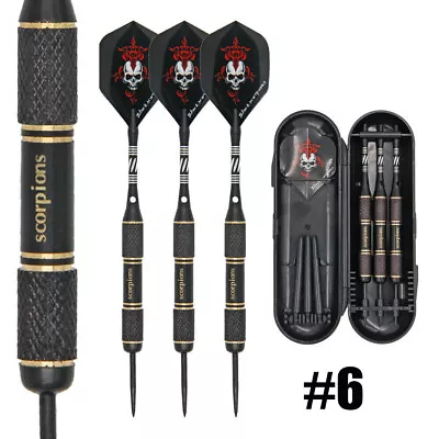 26g Professional DARTS SET Dart Stems FlightsSteel Tip Case+3 Extra Shafts • £12.99