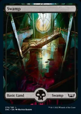 MTG Swamp (276) (Full Art) [Streets Of New Capenna Near Mint] • £1.60