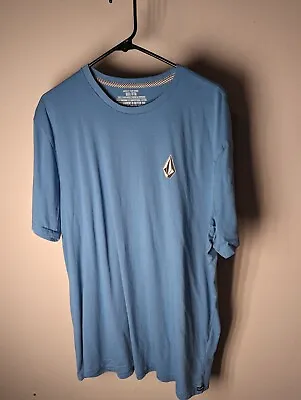 Volcom Tank T Shirt Men's XXL Blue Logo Graphic Shirt Sleeve Pullover Surf Beach • $11