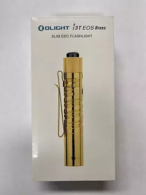 Olight I3T EOS Slim EDC BRASS 180 Lumens LED Flashlight New In Sealed Box-NICE • $64.95