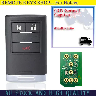 $50.42 • Buy For Holden Captiva 7 CG7 Series 1 For Chevrolet 2014+ Remote Auto Key Fob 3 Butn