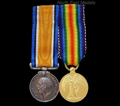 Miniature British War & Victory Medal Pair • $28.35