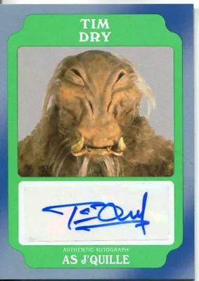 Star Wars Rogue One Mission Briefing Autograph Card Tim Dry As J'Quille • £24.99