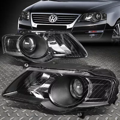 For 06-10 Volkswagen Vw Passat Black/clear Corner Projector Headlight Head Lamp • $152.88