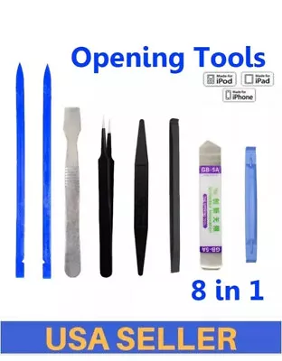 8Pcs Cell Phone Metal Spudger Pry Opening Set Repair Tools Kit Laptops Mobile • $9.95