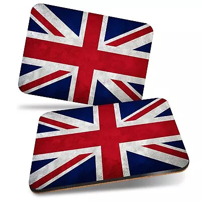 2x MDF Cork Placemat 29x21.5cm Union Jack Flag GB UK England #2240 • £19.99