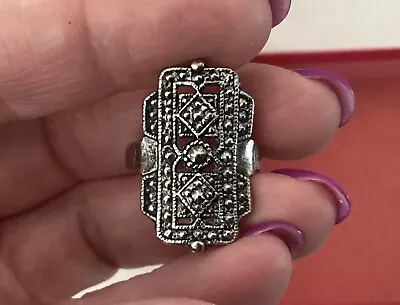 Vintage Marcasite Ring • $28