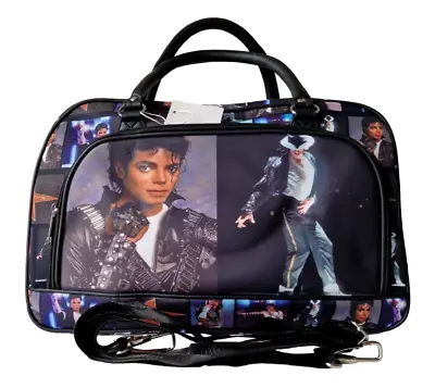 Swolit Michael Jackson Memorabilia All Over Print Overnight Bag/Weekend/Holda... • £22