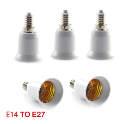 1/5x E14 To E27 LED Light Bulb Base Adapter Socket Lamp Holder Extend Converter • $0.99