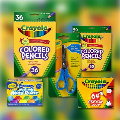 Crayola Various - Crayons Colored Pencils Blunt Scissors Washable Kids Paint • £8.99