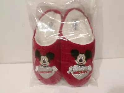 £10 • Buy Disney Mickey Mouse Slipper Indoor Slip On Soft Mules Novelty Xmas Gift - BN