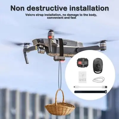 Drone Dropping Payload Delivery Thrower Dropper Device Pro. HOT Mini 3 F U0E2 • $17.60