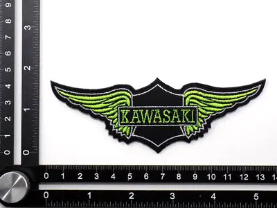 KAWASAKI EMBROIDERED PATCH IRON/SEW ON ~5-1/8  X 1-3/4  MOTORCYCLES VULCAN NOMAD • $6.99