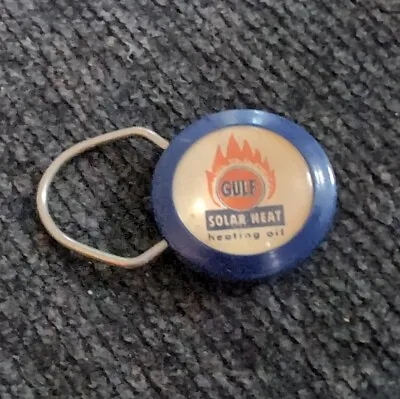 Vintage Gulf Solar Heat Heating Oil Keychain NR • $4.99