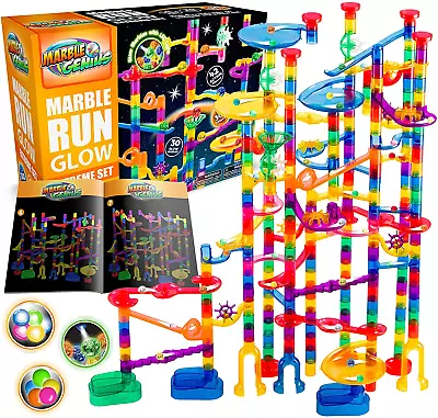 Marble Genius Glow Marble Run Extreme Set - 300 Complete Pieces + Free App & • $126.95