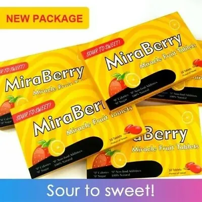 £14.95 • Buy 10 Miracle Berry Tablets Fruities Taste Changing Fruit Pills Freeze-Dried
