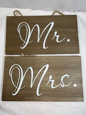 Mr. & Mrs. Wooden Wedding Marriage  Chair / Home Decor Signs • $17