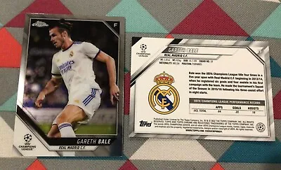 #28 Gareth Bale - Real Madrid C.F.  2021-22 Topps Chrome UEFA Champions League • $2