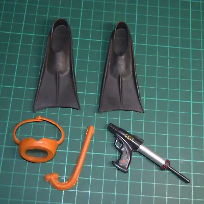 Gilbert James Bond Thunderball Scuba Mask Snorkel Fins & Spear Gun (FREE POST) • £21.45