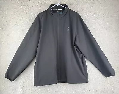 PGA Tour Jacket Adult XL Extra Large Black Full Zip Mock Neck Mens • $14.95