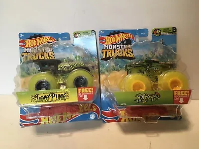 Hot Wheels Monster Trucks Lot Locpunk & Hotweiler New Sealed • $23.95