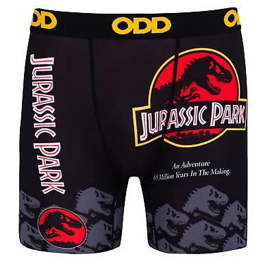 Odd Sox Men's Novelty Underwear Boxer Briefs Jurassic Park Classic • $22.99