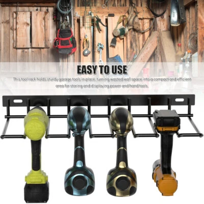 $35.42 • Buy Power Tool Holder Drill Storage For Workshop Shed Pegboard Rack Shelf Organizer
