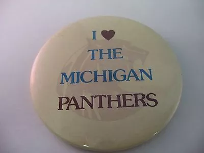 Rare Vintage USFL United States Football Leauge I Love Michigan Panthers Pin • $74.99